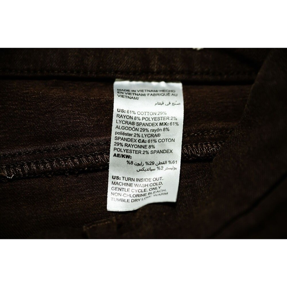 Chico's Pants 12 Brown So Slimming Girlfriend slim leg ankle - Picture 4 of 8